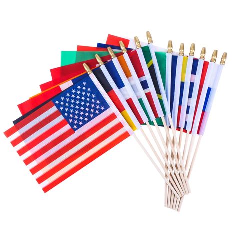 Buy 100 Countries Small Mini s on Stick, International World Country ...