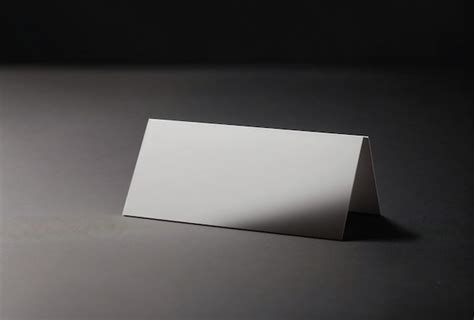 Premium AI Image | Blank white business card mockup template