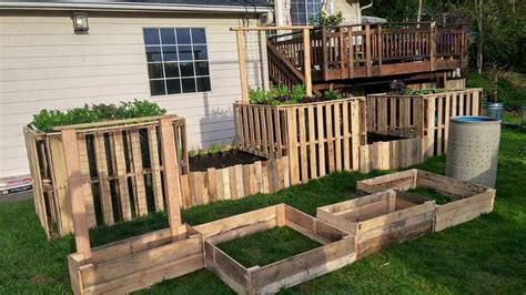 DIY Pallet Garden Raised flower Bed Ideas