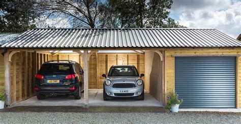 Wooden Carports in Devon by Shields Garden Buildings