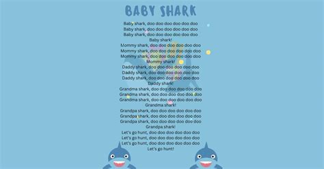 Baby Shark Printable Lyrics, Origins, and Video