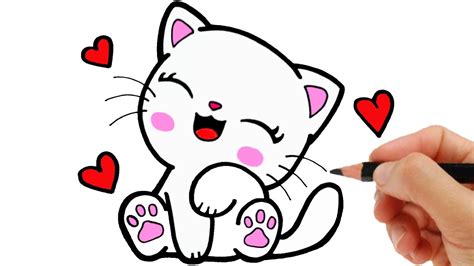 Cute Easy Cute Cat Drawing Images - bmp-bleep