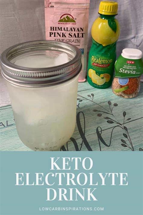 DIY Keto Electrolyte Drink Recipe - Low Carb Inspirations