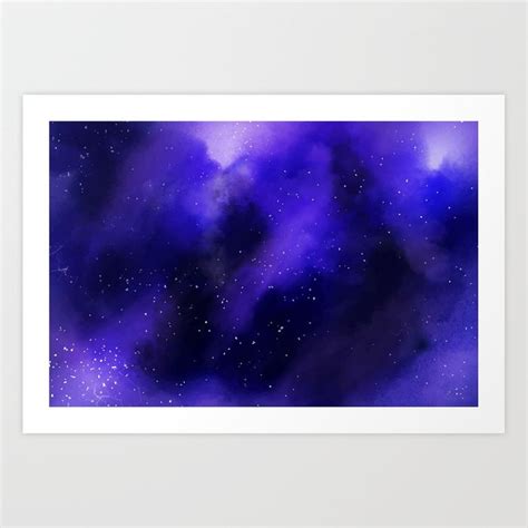 Buy Purple Galaxy Painting Art Print by newburydesigns. Worldwide ...