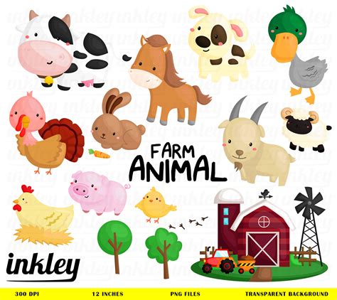 Pin by Jrscutting on farm animals | Cute animal clipart, Farm animal ...