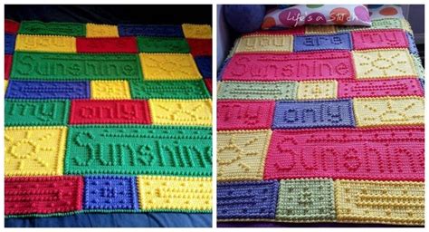 Sweet Sunshine Crochet Blanket Pattern - DIY 4 EVER