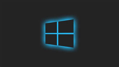 1920x1080 Resolution Windows 10 Logo Blue Glow 1080P Laptop Full HD ...