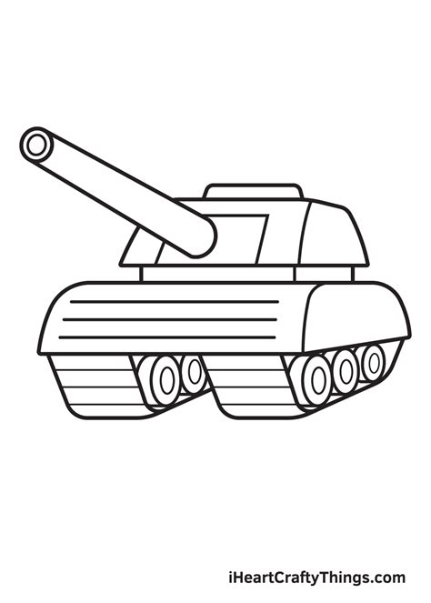 Tank Drawing - How To Draw A Tank Step By Step