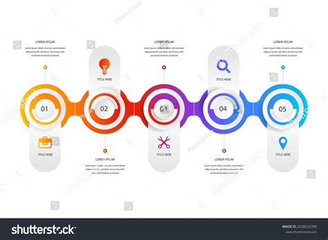 Process Infographic Design Template Timeline Step Stock Vector (Royalty ...