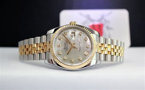 Rolex 116233 Mans Datejust 36mm with Mother of Pearl Diamond Dial on ...