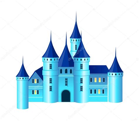 Blue castle — Stock Vector © zzve #13431595