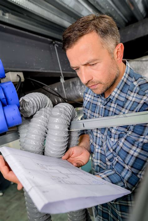 Installing a hvac system | Stock image | Colourbox