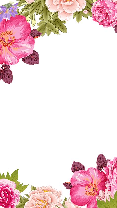 Terbaru 21+ Flower Border Background