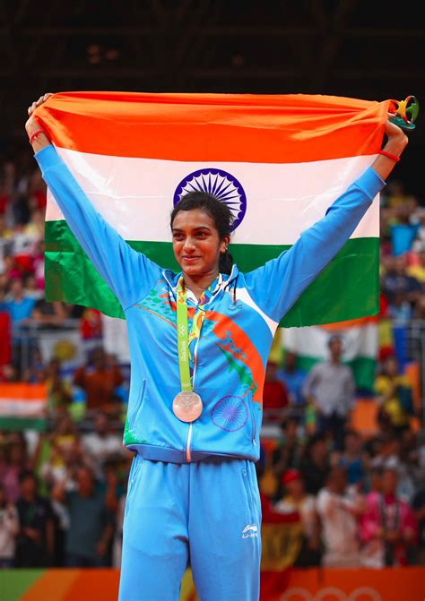 .Pvsindhu1 became the first female athlete from IND to win a silver at ...