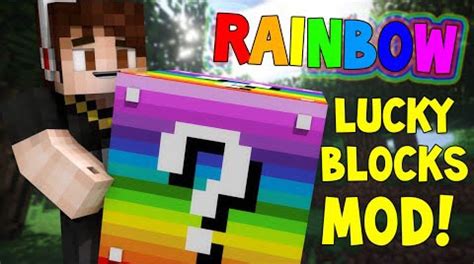 Lucky Block Rainbow Mod 1.12.2/1.12/1.7.10 - Minecraft 1.14.3