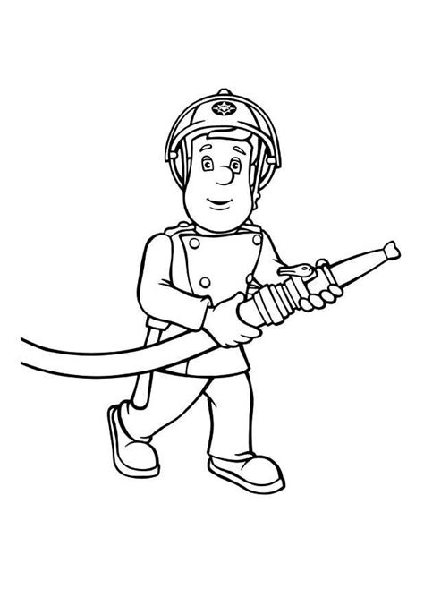 Fireman Sam image to download and color - Fireman Sam Coloring Pages ...