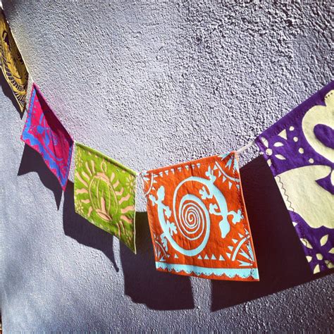 Mexican Fiesta Flags by CazmiraPrayerFlags on Etsy