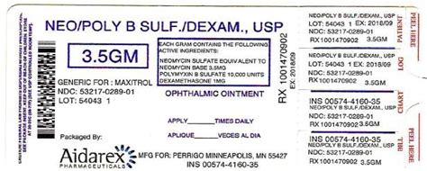 Neomycin,Polymyxin B,Dexamethasone Ointment - FDA prescribing ...