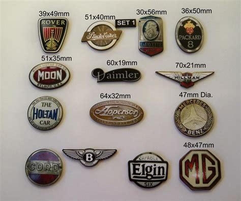 Car Badges Classic Car Badge..14 X Laser Wood Cuts in a Pack - Etsy ...