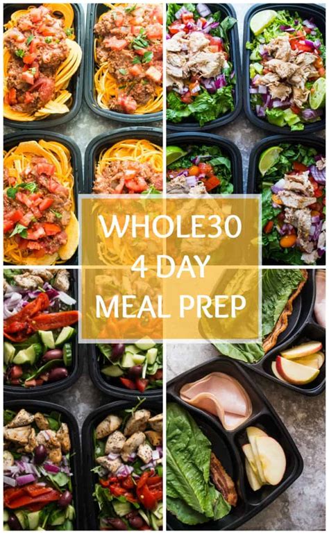 4 Day Whole30 Meal Prep Plan - The Kitcheneer