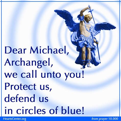 Archangel Michael Protect Us Poster - Prayer and Song Blog