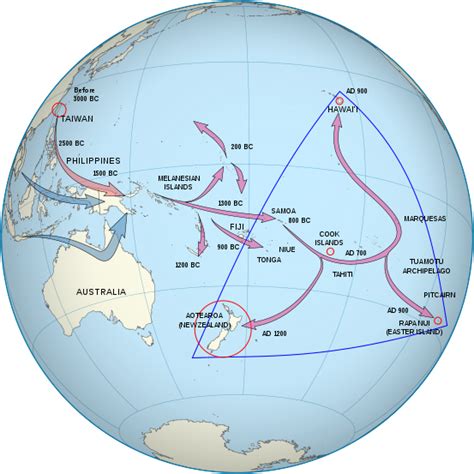 Polynesian Migration Map (Illustration) - World History Encyclopedia