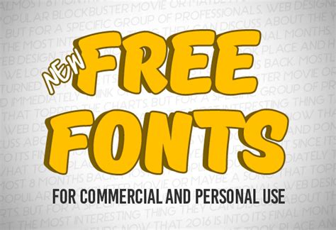 New Free Fonts for Commercial Use | Fonts | Graphic Design Junction