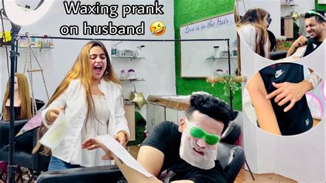 Waxing Prank On Husband 😜| So Funny Reaction 🤣 #couplepranks #prank # ...