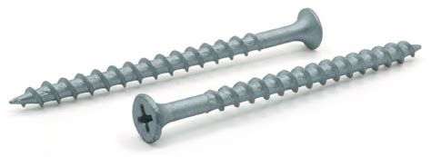 #6 x 2 1/2" Deck Screws / Phillips / Bugle Head / Steel / Dacrotized