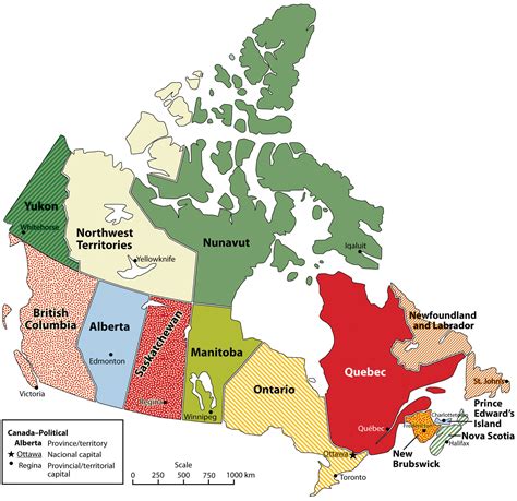 Map Of Canada Provinces