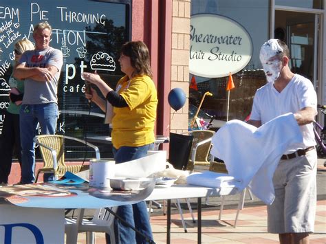 "pie throwing contest at Shearwater, Tasmania, today" by gaylene ...