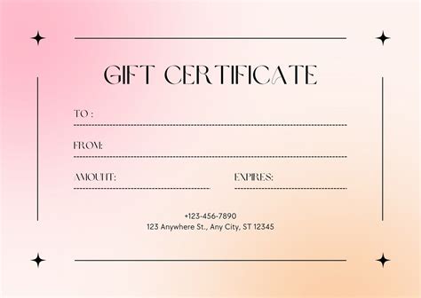 Free Printable Gift Certificate Templates - prntbl ...