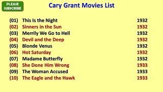 cary grant movies list - Sporty Logbook Photo Gallery