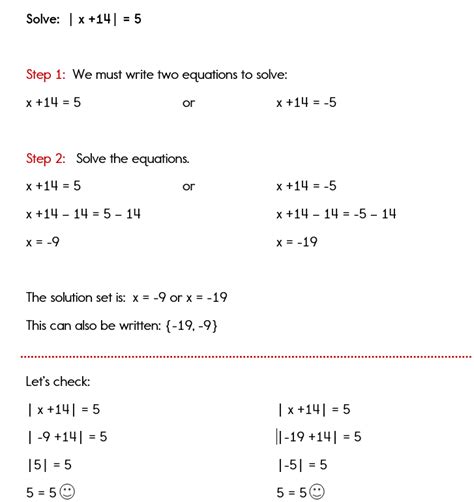 How to Solve an Absolute Value Equation