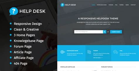 Help Desk Full Page PSD Template (Miscellaneous) | Psd templates, Help ...