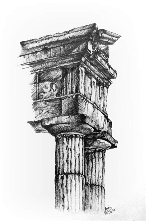 Greek Architecture - Doric columns by Saeleth on DeviantArt