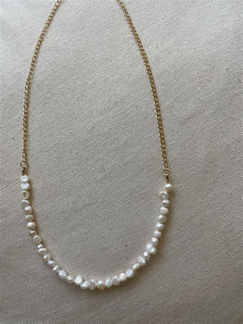 Freshwater Pearl Necklace - Etsy