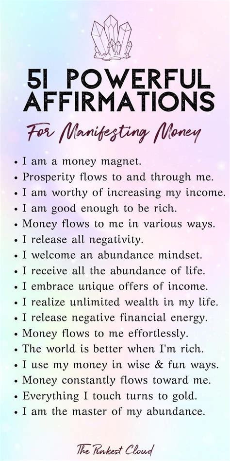 51 Money Affirmations To Manifest Prosperity, Wealth & Abundance in ...