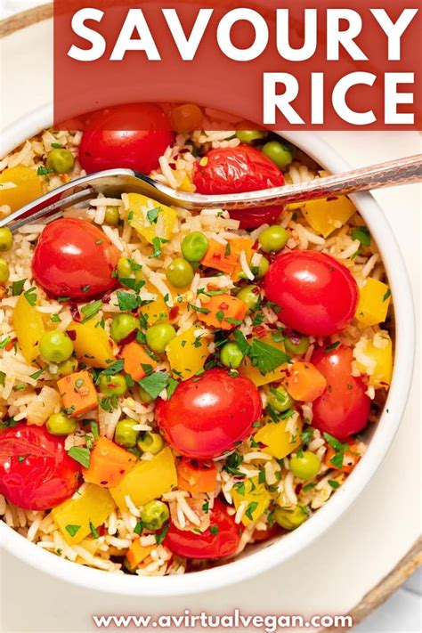 Quick, healthy & easy savoury rice. Full of tasty vegetables and ready ...