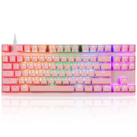 Motospeed Professional Gaming Mechanical Keyboard RGB Rainbow Backlit ...