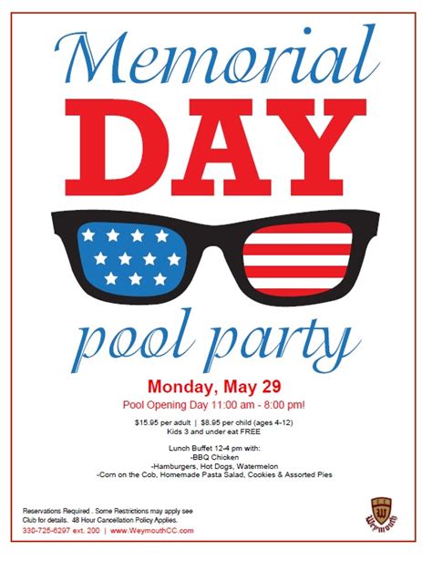 Memorial Day Pool Party | Weymouth Country Club | 2017-05-29