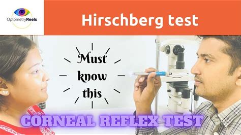 Hirschberg Test II Corneal light reflex test - YouTube