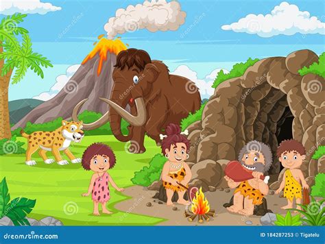 Stone Age Mammoth Cartoon Animation Sprite Vector Illustration ...