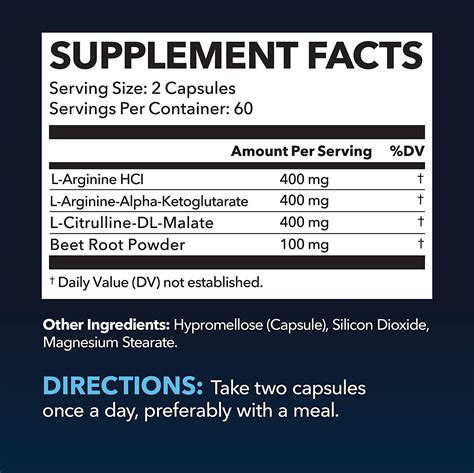 Premium L-Arginine Capsules for Enhanced Performance & Endurance - 120 ...