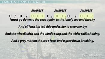 Anapestic Meter | Definition, Forms & Examples - Lesson | Study.com