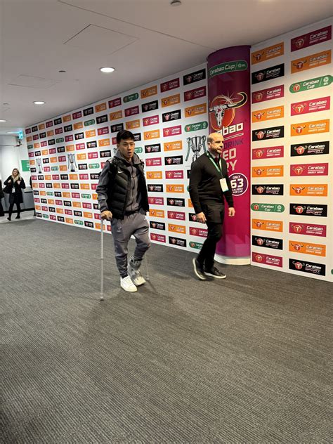 Liverpool Midfielder Wataru Endo Spotted On Crutches After Carabao Cup ...