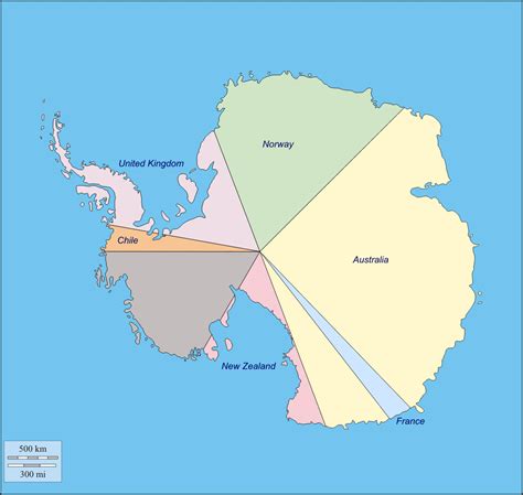 7 Free Printable Map of Antarctica with Cities | World Map With Countries