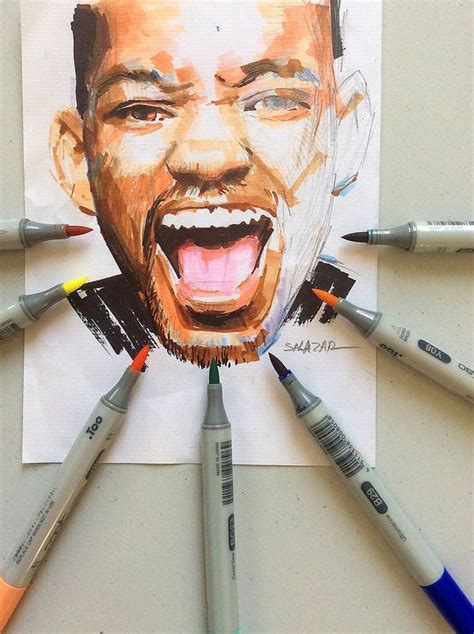 Agent J. Copic Markers | Art markers drawing, Copic marker drawings ...