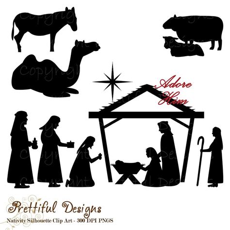 Free Printable Nativity Silhouette - Free Printable