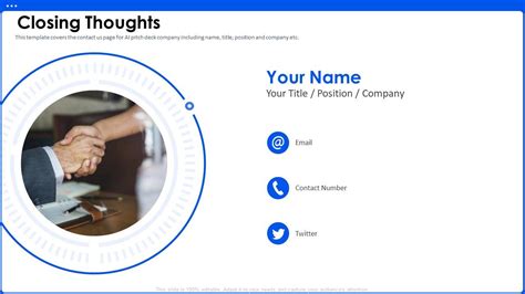 Closing Thoughts AI Pitch Deck Ppt Powerpoint Presentation Summary ...